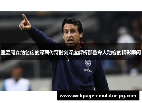 重温阿森纳名宿的绿茵传奇时刻深度解析那些令人动容的精彩瞬间 重温阿森纳名宿的绿茵传奇时刻深度解析那些令人动容的精彩瞬间